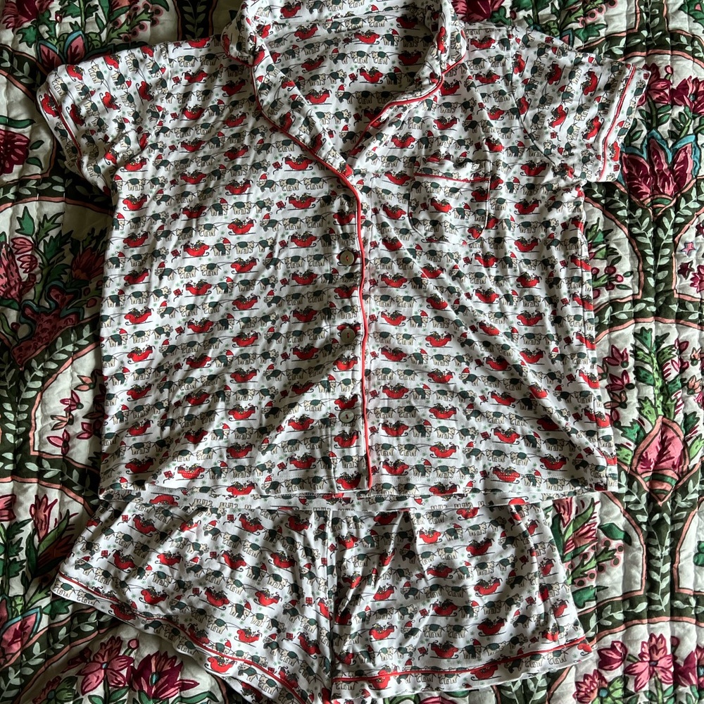 Roller rabbit Christmas pajamas
